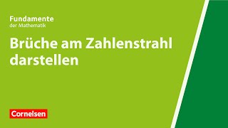 Brüche am Zahlenstrahl darstellen  Fundamente der Mathematik  Erklärvideo [upl. by Ytomit718]