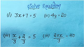 solve equations how to solve equationsmath [upl. by Theis835]