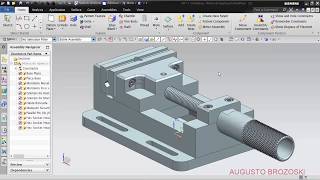 Bench Vise Clamping Complete Morsa Completa NX Siemens [upl. by Agamemnon890]