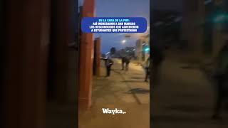 En la cara de la PNP Así ingresaron los desconocidos que agredieron a estudiantes de San Marcos [upl. by Orion]