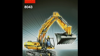 Lego Technic 8043 Excavator  Building Instructions [upl. by Agathe308]