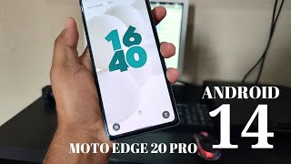 Android 14 Motorola Edge 20 pro [upl. by Drescher]