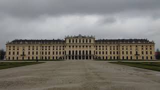 Schloss Schönbrunn Gloriette Tourist attraction Vienna Austria Park Winter Sehenswürdigkeit Wien [upl. by Anytsirhc]