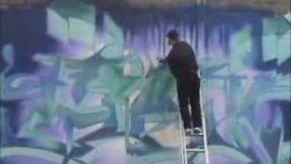 Graffiti Wildstyle Burner Mural [upl. by Ahmar]