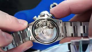 A LOOK INSIDE THE SUGESS DAYTONA HOMAGE AUTOMATIC CHRONOGRAPH MOVEMENT 7750 CLONE LINKDESCRIPTION [upl. by Munniks747]