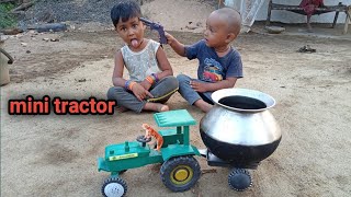 mini tractor Gaya bacchon ke liye banduk Lene pihu ki kids khilona [upl. by Derzon]