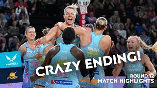 THIS NETBALL GAME WAS INSANE  Match Highlights Round 12 v Lightning [upl. by Rus]