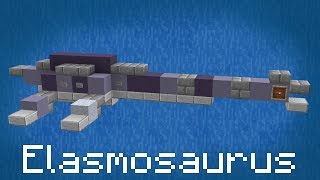 Minecraft  How To Build Elasmosaurus [upl. by Eerehc]