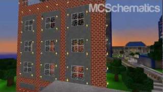 Minecraft Schematic Large Hotel DOWNLOAD [upl. by Shumway]