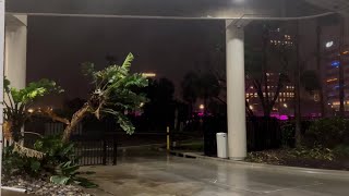 Strong winds and rain in Downtown Tampa at News Channel 8 [upl. by Daryn]