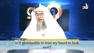 Trimming the beard to make it look quotPresentablequot  Assim al hakeem [upl. by Starobin857]