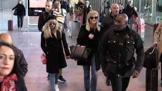 EXCLUSIVE  Reese Witherspoon arrive at Paris airport with daughter Ava son and husband [upl. by Yerffej]