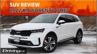 2022 Kia Sorento PHEV  SUV Review  Drivingca [upl. by Nallek]