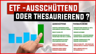 ETF Ausschüttend oder Thesaurierend Welcher ist der beste ETF [upl. by Yzzo]