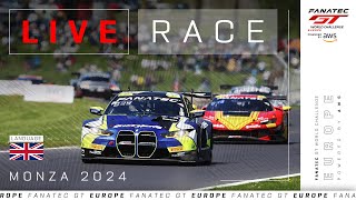 LIVE  Race  Monza  Fanatec GT Europe 2024 English [upl. by Adihaj]