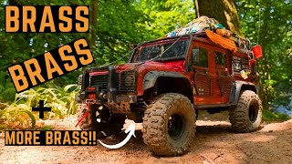 Going Heavyweight  Traxxas TRX4 Defender Brass Upgrades  Can it Climb Now [upl. by Oilime605]