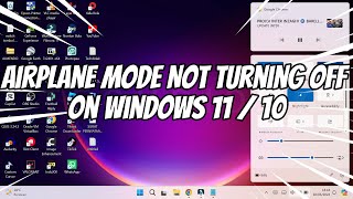 Airplane Mode Not Turning Off on Windows 11  10 [upl. by Waterer405]