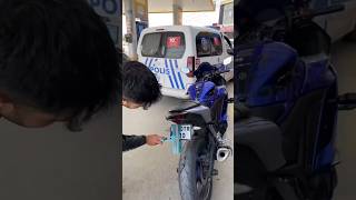 Cops Almost Catch Flip Up Plate On Motorcycle  hsealierol on IG motorcycle fyp cop police [upl. by Eliot]