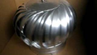 Spinning Wind Driven Turbine Vent made with Heavy Metal from Luxury Metals [upl. by Bartel]