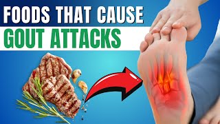 Top 5 uric acid foods to AVOID  Worst uric acid foods for GOUT attacks [upl. by Fletcher850]