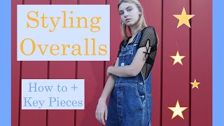 How to Style Overalls  Dungarees  How to  Key Pieces ✨A LOOKBOOK [upl. by Bascomb]