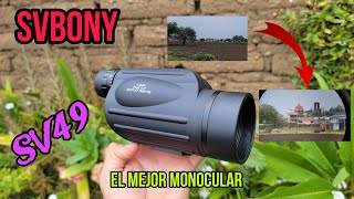 Monocular Svbony Sv49  El mejor que he probado review [upl. by Erdah]