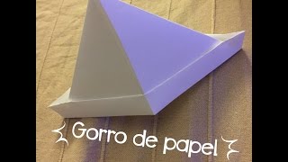 COMO HACER UN GORRO DE PAPELpapiroflxia [upl. by Eeclehc]