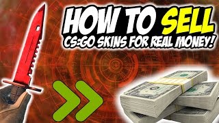 HOW TO SELL CSGO SKINS FOR REAL MONEY  GAMEFLIPCOM [upl. by Asta]