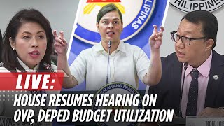 LIVE House resumes hearing on OVP DepEd budget utilization  November 25 [upl. by Ttihw]