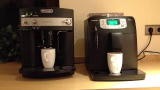 Vergleich Lautstärke Kaffeeautomat DeLonghi Magnifica vs Philips Intelia Focus [upl. by Letnuahs847]