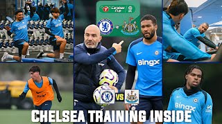 Chelsea News RoundUp ft Carabao Cup Match 4 Reece James Palmer Jackson  Chelsea Training Session [upl. by Nilatak]