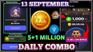 Hamster Kombat 13 September Daily Combo  Hamster Kombat Daily Cipher Code 13 September Daily Combo [upl. by Os952]