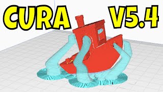 Cura v54  Improved Tree Supports amp Easy Breakaway Brims [upl. by Akiret28]