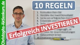 10 Regeln für erfolgreiches Investieren [upl. by Katherin]