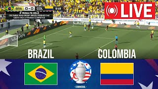 🔴 LIVE  Brazil vs Colombia  Copa America 2024  Match Live Now [upl. by Dobb826]