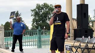 Sonny G Kick Off Speech SAGAFTRA CO Strike Rally 2023 [upl. by Pachston801]