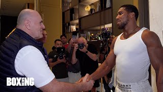 quotIm A Big Fanquot  Anthony Joshua amp John Fury Cross Paths [upl. by Rinee544]