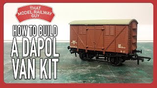 How To Build A Dapol Meat Van Kit  Model Railway Tutorial [upl. by Ruthi121]