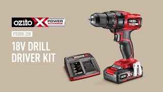 Ozito Power X Change 18V Compact Drill Driver Kit  Product Video [upl. by Aissatsan]