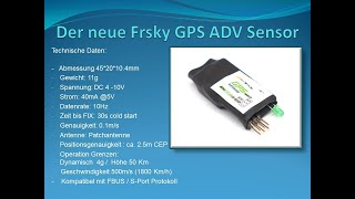 Der neue Frsky GPS ADV Sensor [upl. by Croix]