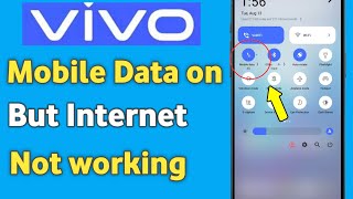 Vivo  Mobile data on but internet not working  Fix mobile data not working [upl. by Rosabel]