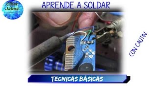 Aprende a soldar con cautin tecnicas basicas [upl. by Finzer]