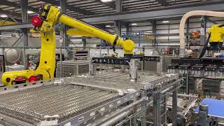 200 Pouch Per Minute Robotic Pick And Place Retort Room Material Handling System [upl. by Ximena]