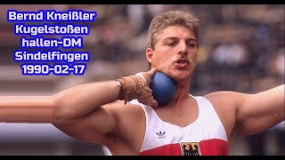 Bernd Kneißler Deutschland Kugelstoßen hallenDM Sindelfingen 19900217 [upl. by Charmion]