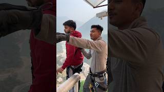 Himalayan Bungy Rishikesh bungee bungeejumping jumping adventure trending viral bungy shorts [upl. by Cud]