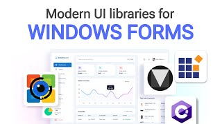 WinForms  Modern UI libraries for Winforms C  Syncfusion  Material Skin  Metro UI [upl. by Robinett845]