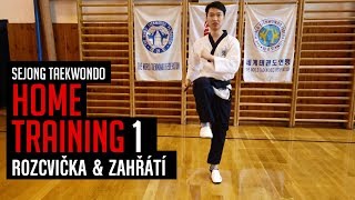 Sejong Taekwondo  HOME TRAINING 1 Rozcvička amp zahřátí [upl. by Flore]