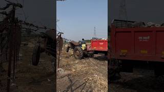 Massey Ferguson full loaded pulling up side automobile shetkarisong tractordriving farming [upl. by Ttelrahc]