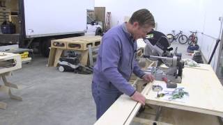 BUILDING THE PAULK TOTAL STATION PART 10 DETAILING AND INSTALLING THE MITER SAW BENCH TOP [upl. by Helm]