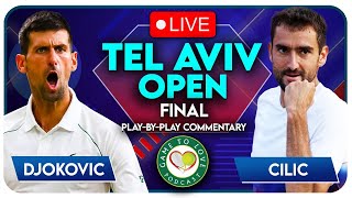 DJOKOVIC vs CILIC  Tel Aviv Open 2022 Final  LIVE Tennis PlayByPlay Stream [upl. by Hrutkay]